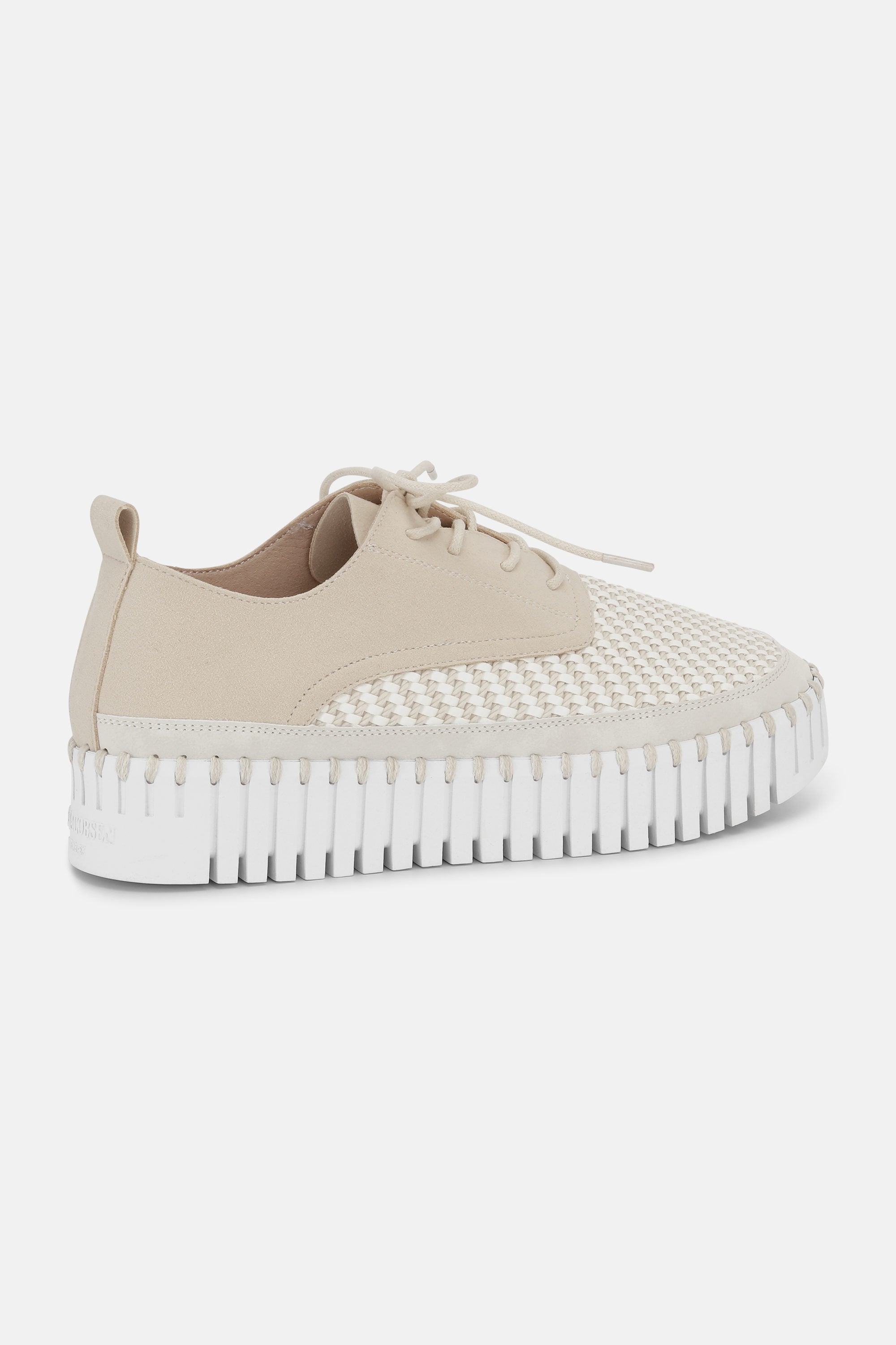 Tulip Sko Med Snørebånd - Kit White